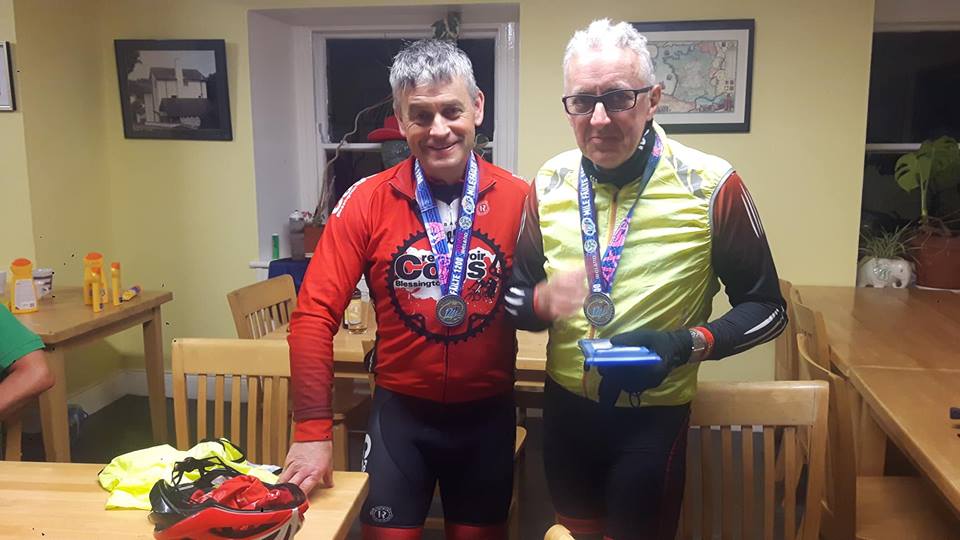 Tom and Pat with Mile Failte medals